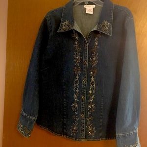 Susan Graver Style Jean jacket size Large